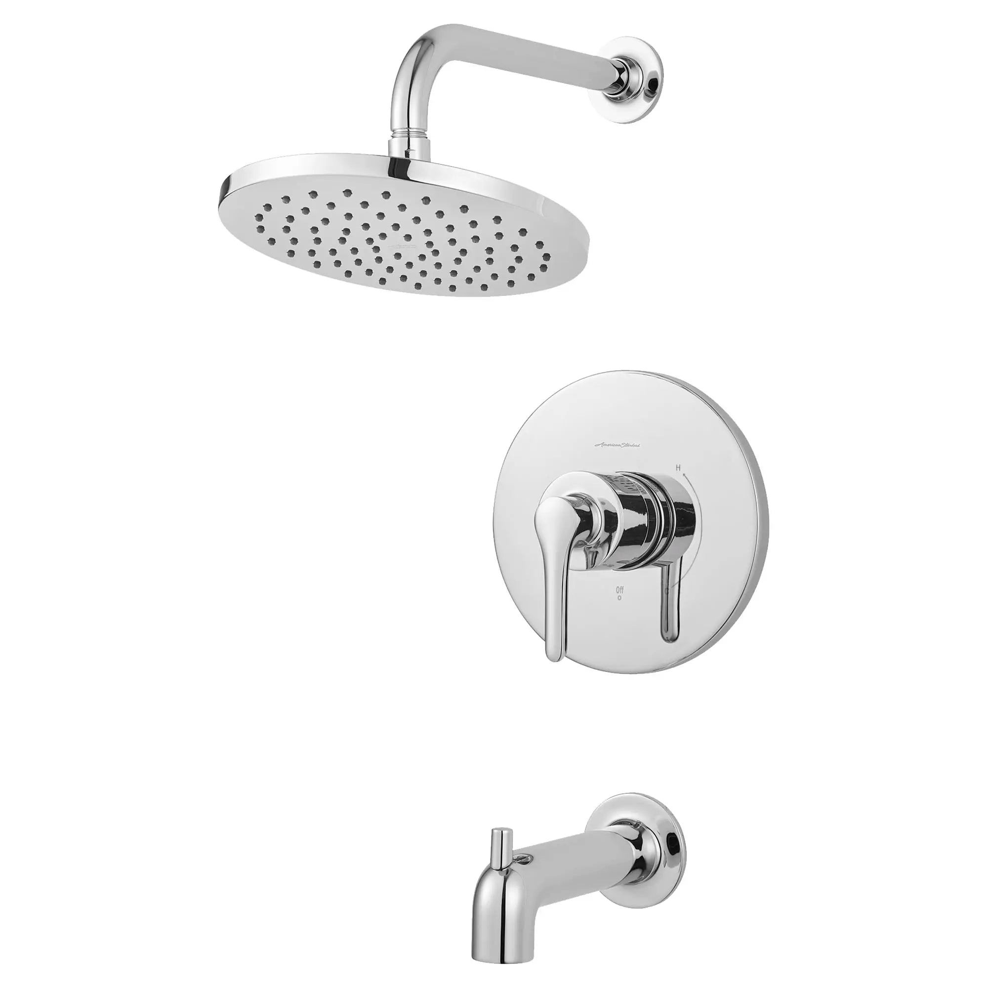 Studio® S 2.5 gpm/9.5 L/min Tub and Shower Trim Kit With Rain Showerhead, Double Ceramic Pressure Balance Cartridge With Lever Handle — thumbnail 3